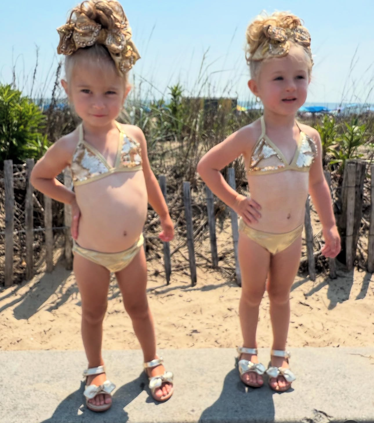 Gold Sequin Bikini